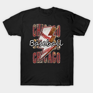 Graphic Baseball Chicago Proud Name Team Vintage T-Shirt